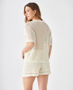 Camisa de tejido amplio para mujer - Crudo