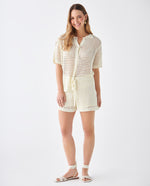 Camisa de tejido amplio para mujer - Crudo