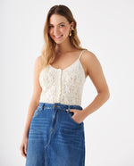 Camisa tejida para mujer - Crudo