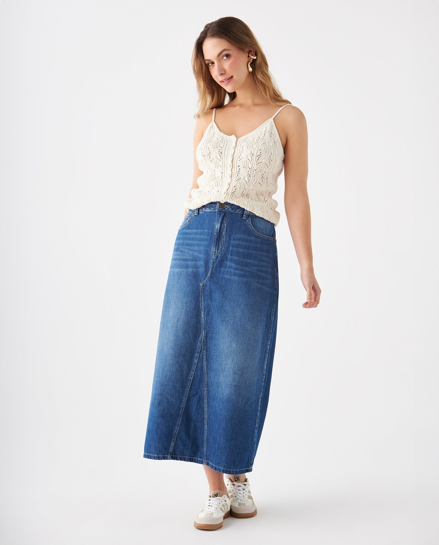 Camisa tejida para mujer - Crudo