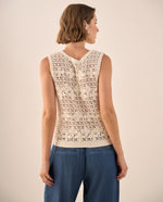 Camisa Tejida Calada Crudo - Crudo