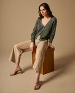 Cardigan Verde con Diseño Calado - Verde