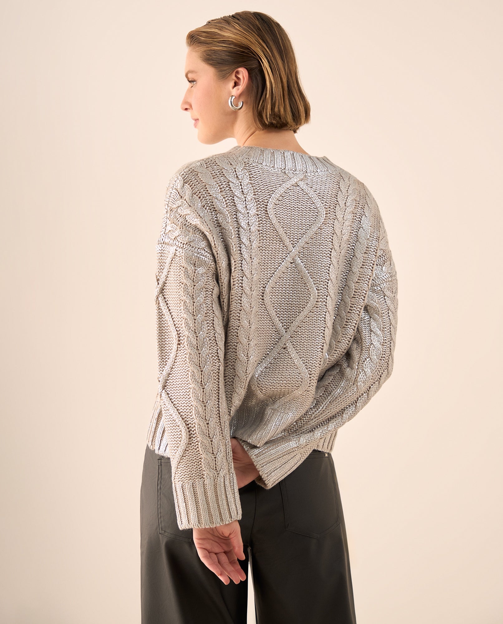 Suéter tejido cuello tortuga - Gris 34_669G230_GRI185203_5