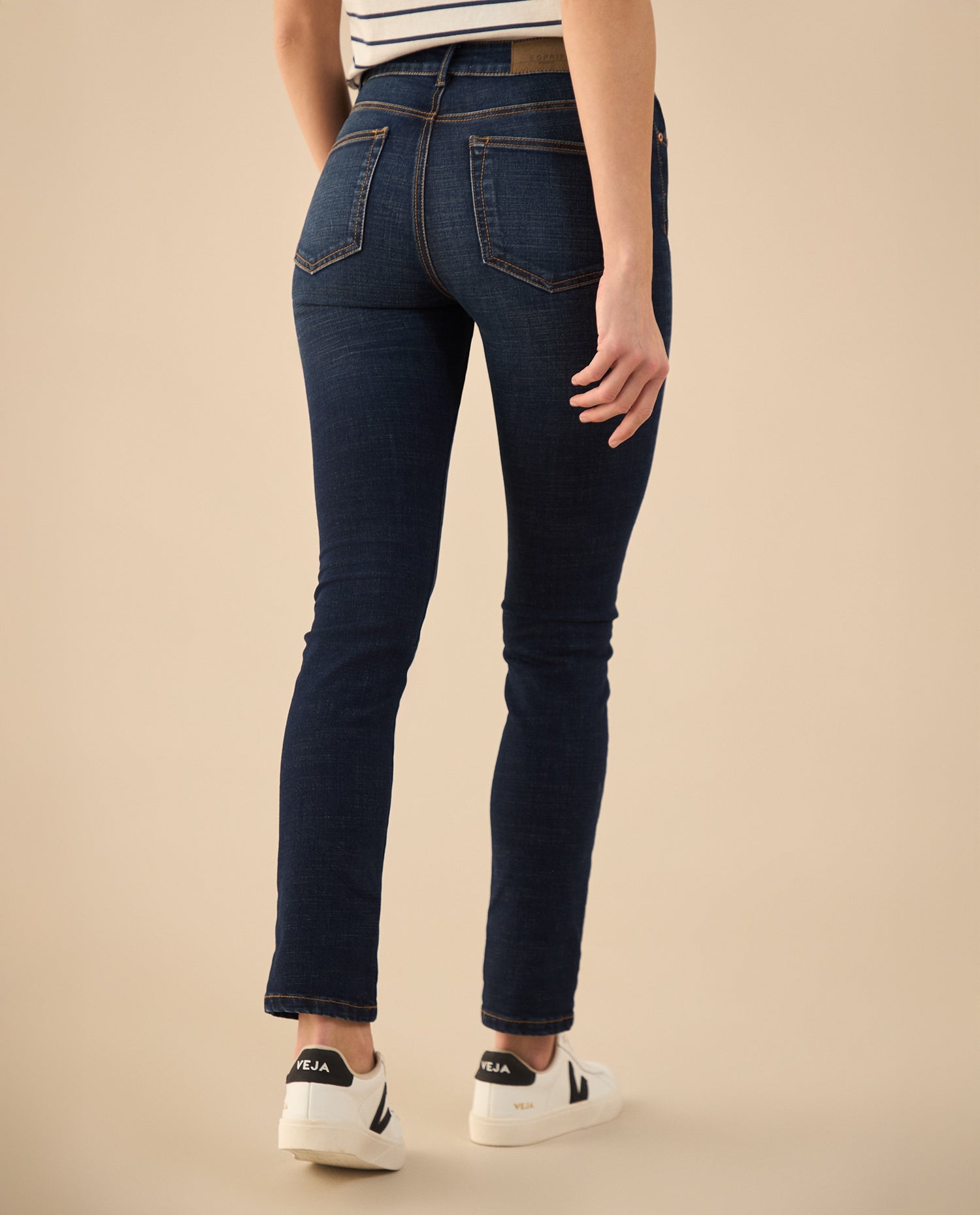 Jean Skinny de tono oscuro para mujer - Azul