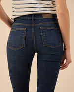 Jean Skinny de tono oscuro para mujer - Azul