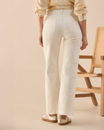 Jean Wide Leg de bota amplia para mujer - Crudo