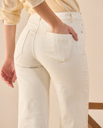 Jean Wide Leg de bota amplia para mujer - Crudo
