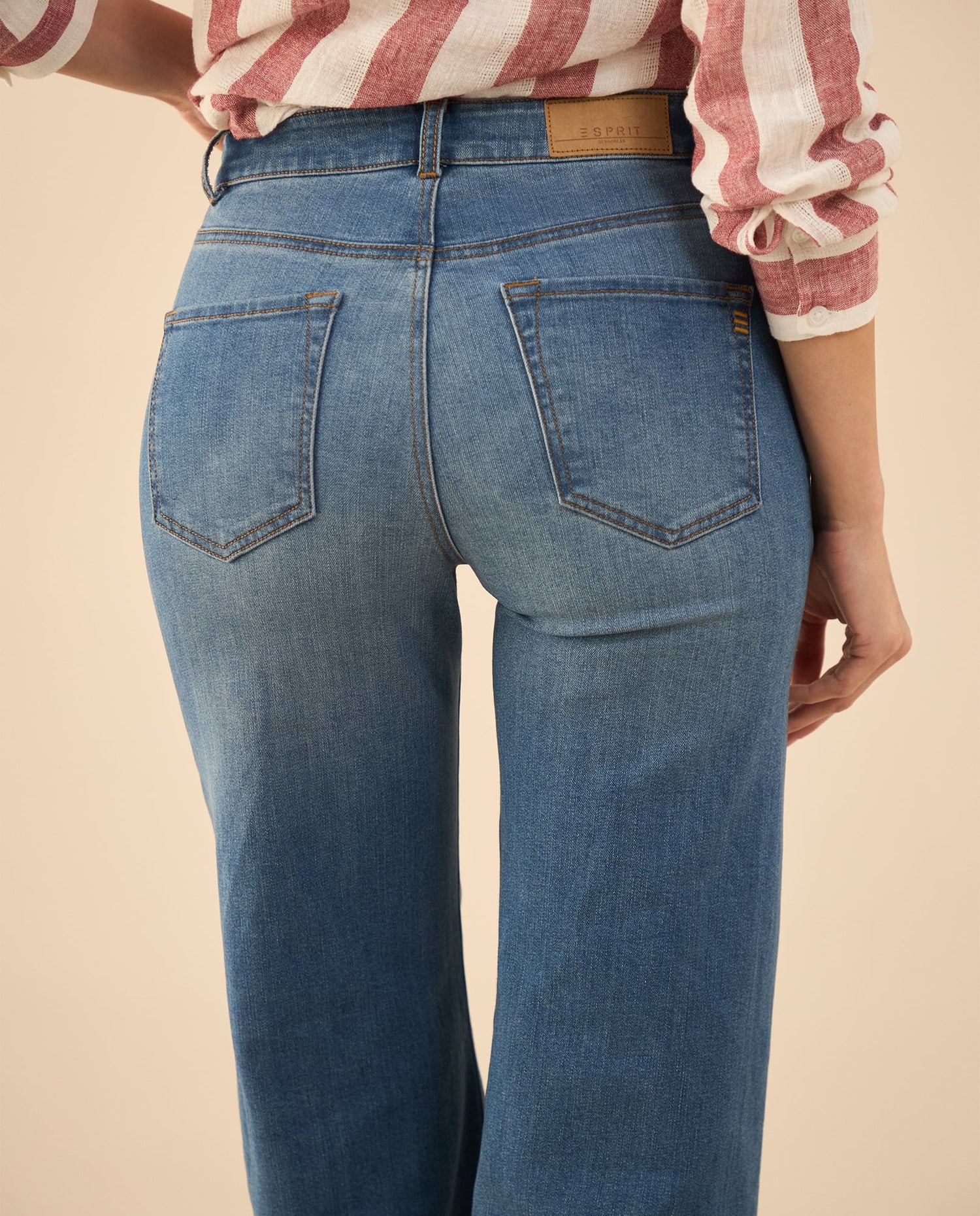 Jean Wide Leg tono medio para mujer - Azul
