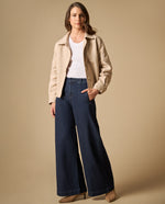 Jean wide leg denim liviano - Azul