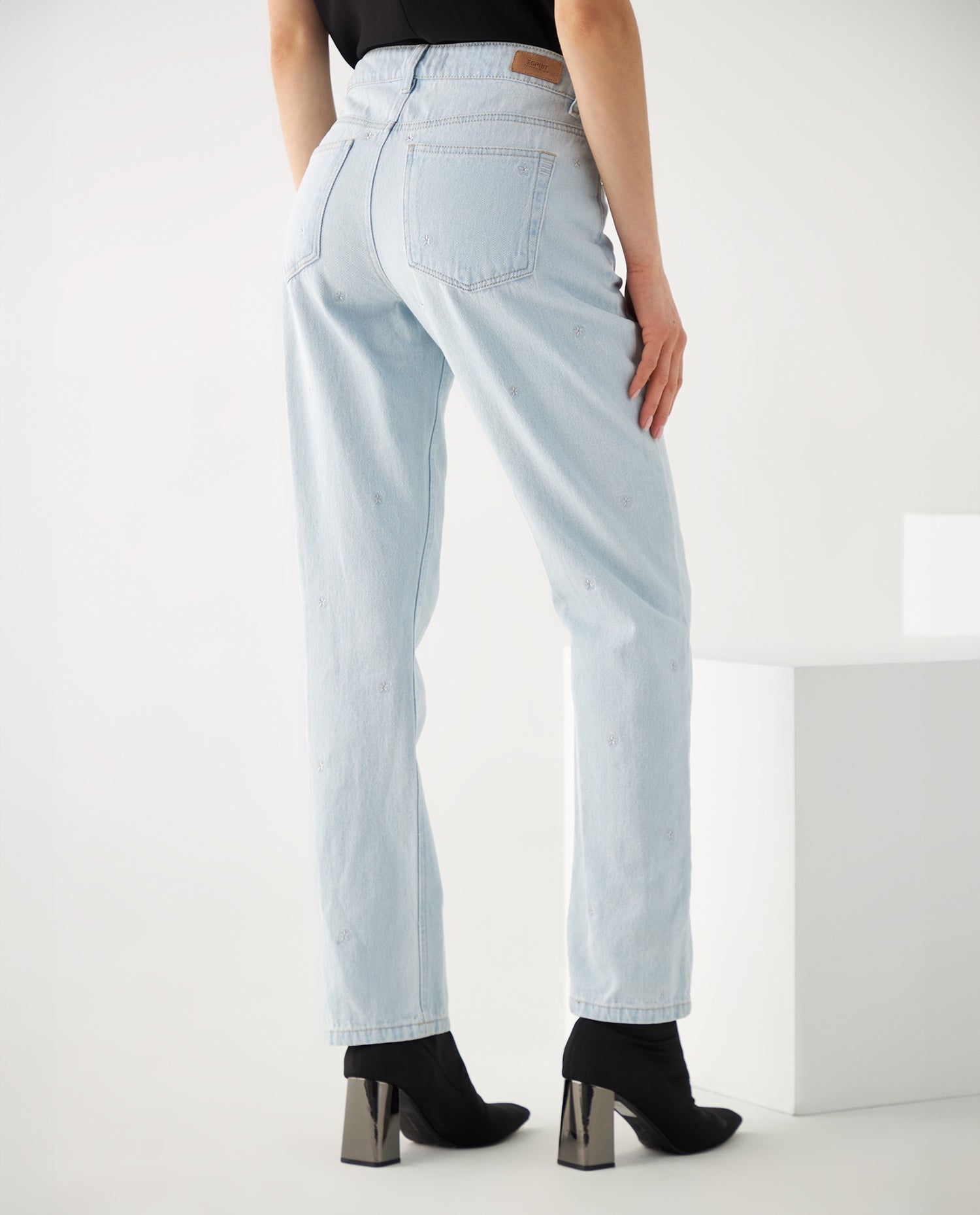 Jean Straight tono claro para mujer - Azul