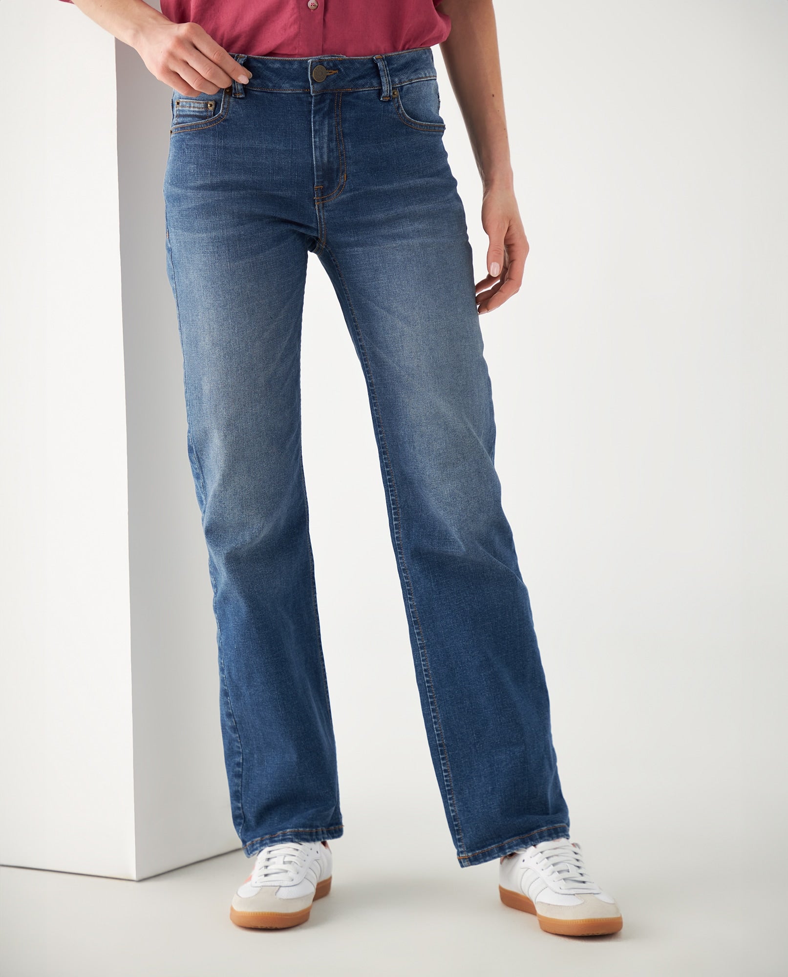 Jean Straight cinco bolsillos para mujer - Azul 34_672F005_AZU174027_3