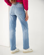 Jean Straight tono claro para mujer - Azul