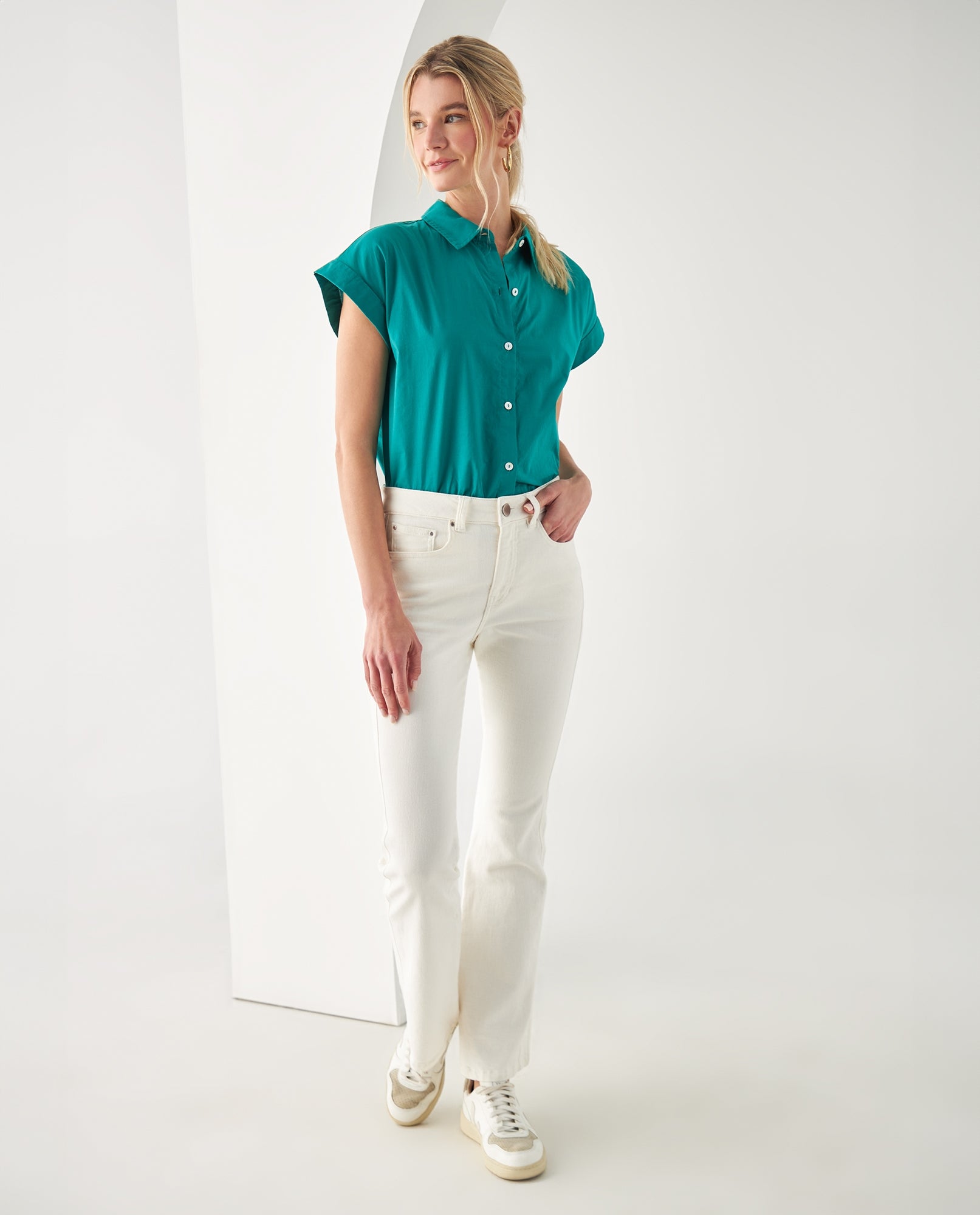 Jean BootCut tono claro para mujer - Crudo 34_672F017_CRU120105_0