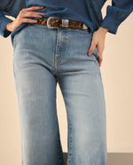 Jean Wide Leg tono medio para mujer - Azul