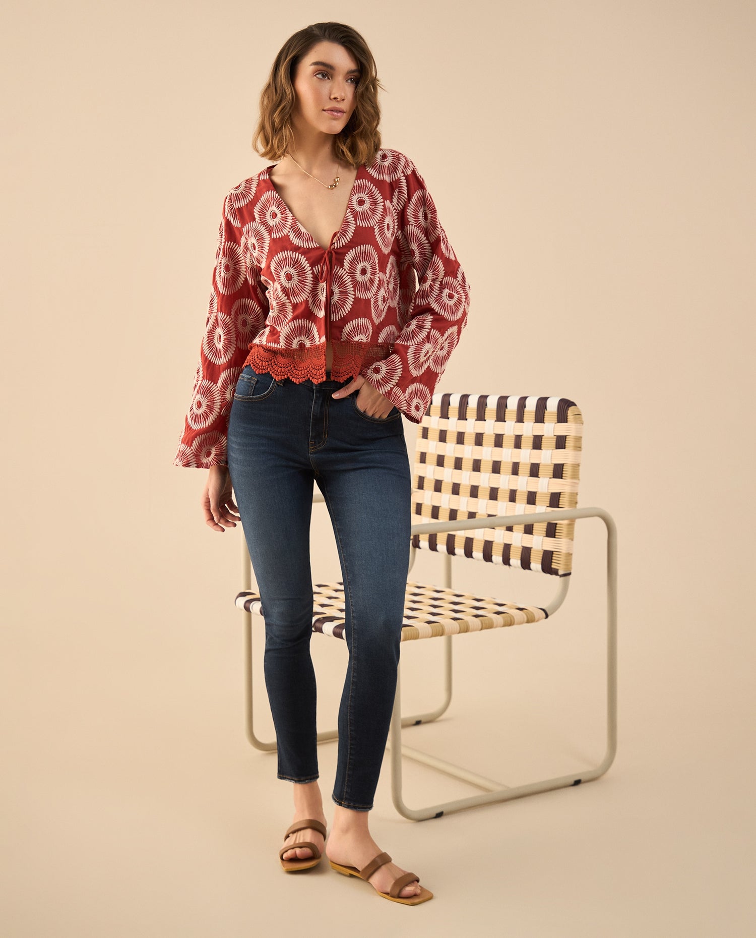 Jean Skinny tono oscuro para mujer - Azul
