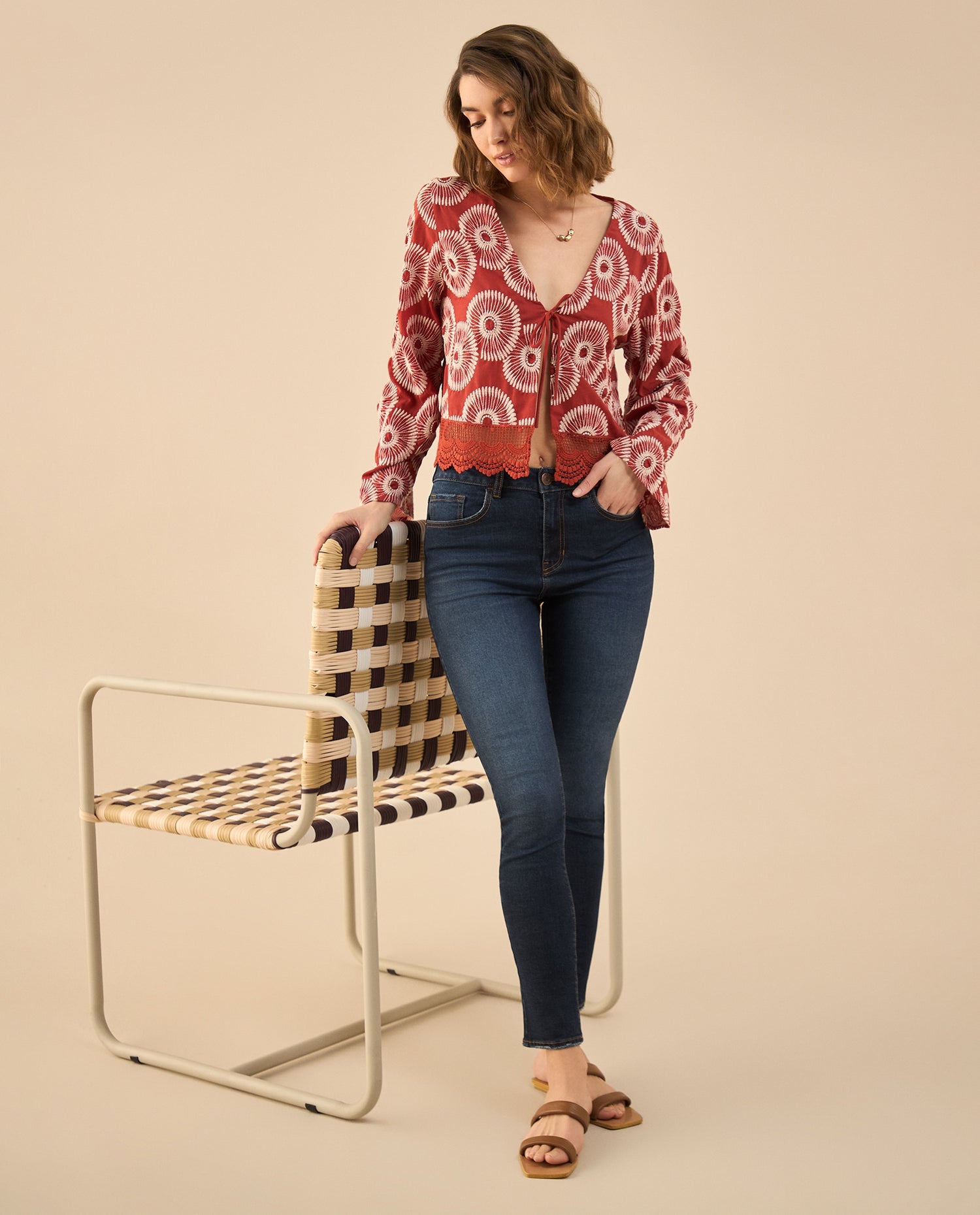 Jean Skinny tono oscuro para mujer - Azul