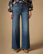Jean wide leg silueta amplia - Azul