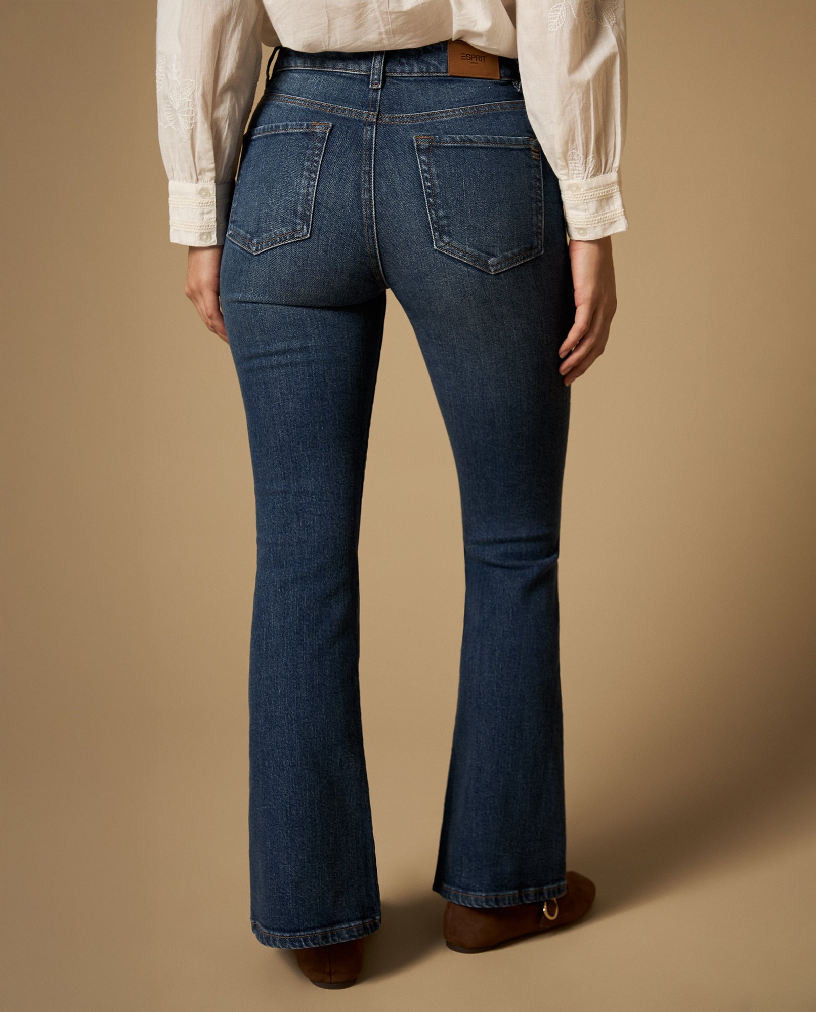Jean flare largo regular tiro medio - Azul 34_672H007_AZU193933_5