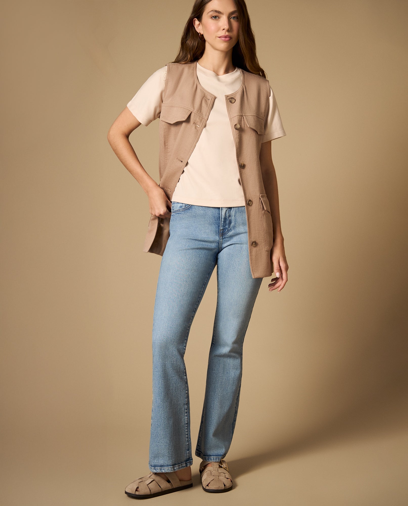 Jean flare largo regular tiro medio - Azul 34_672H013_AZU134110_3