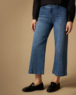 Jean culotte largo capri - Azul