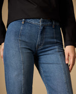 Jean culotte largo capri - Azul