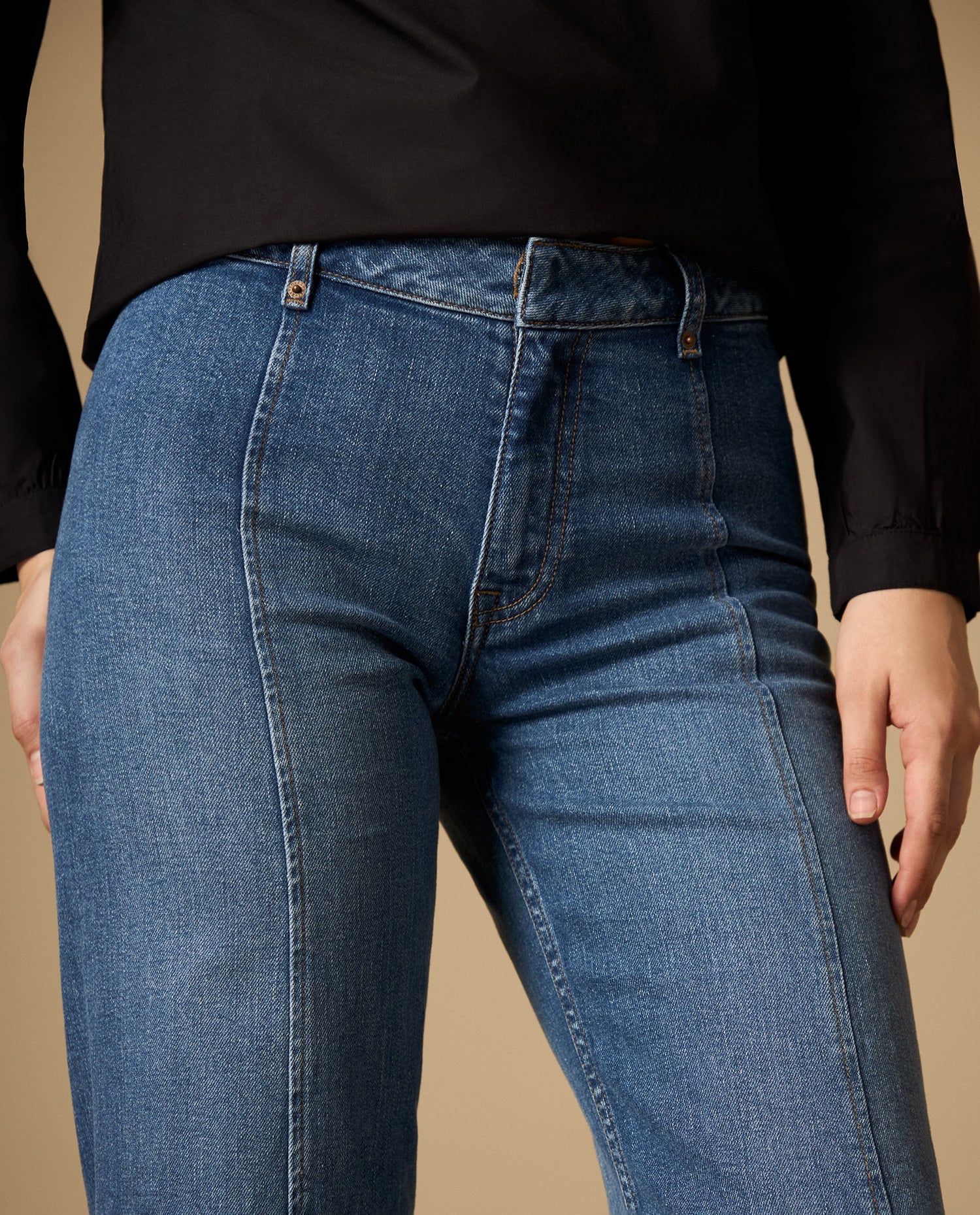 Jean culotte largo capri - Azul