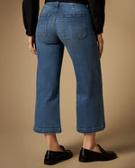 Jean culotte largo capri - Azul