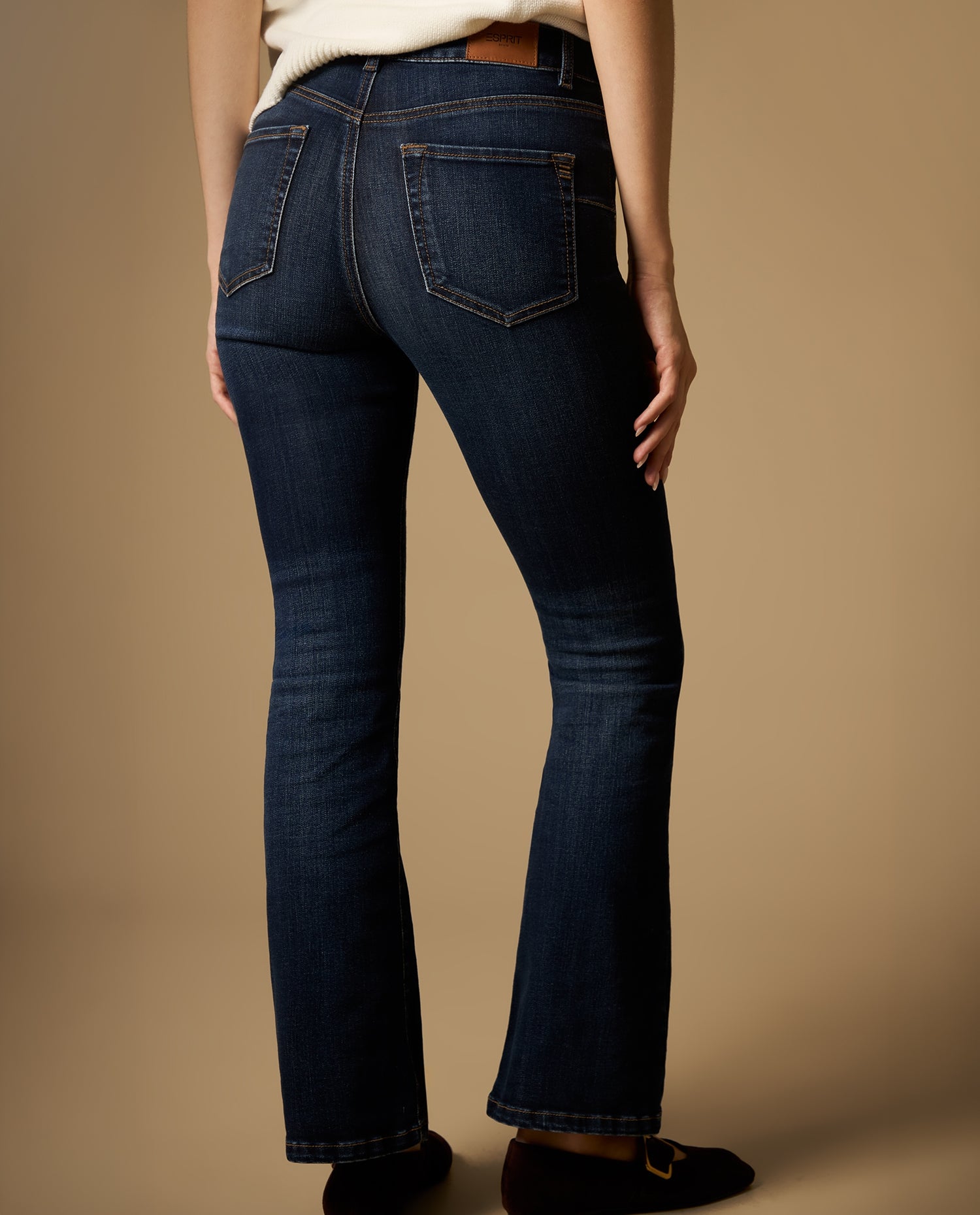 Jean Push Up largo regular silueta ajustada - Azul