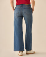 Jean Wide Leg tono medio para mujer - Azul