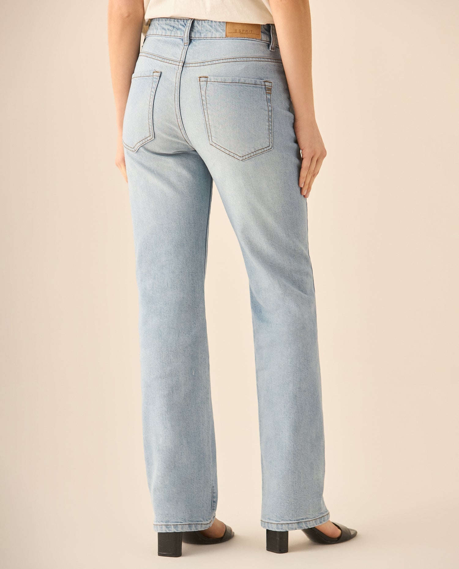 Jean Straight tono claro para mujer   - Azul