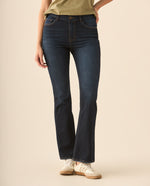 Jean Boot Cut tono oscuro para mujer - Azul