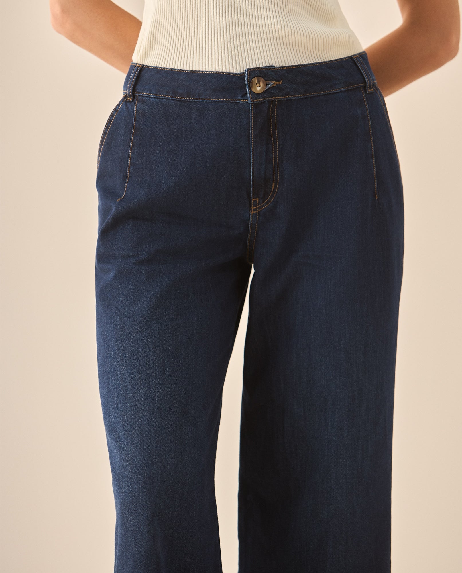 Jean Wide Leg tono oscuro para mujer   - Azul 34_673G009_AZU174027_4