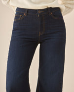 Jean Wide Leg tono medio para mujer - Azul