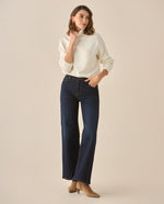 Jean Wide Leg tono medio para mujer - Azul