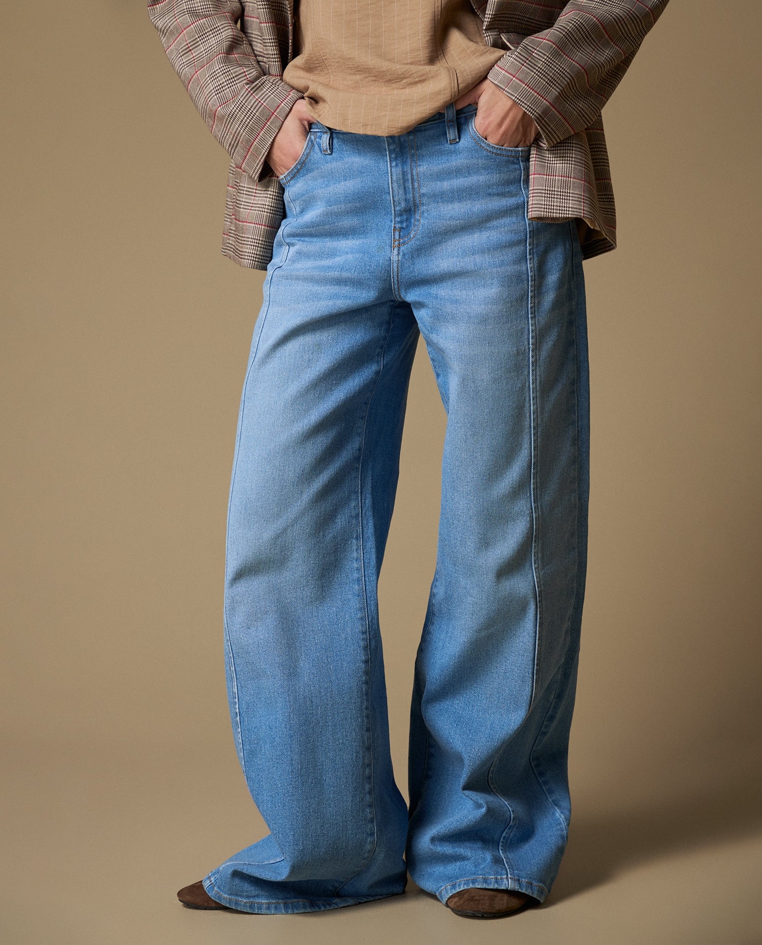 Esprit Wide Leg Denim - Azul