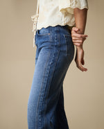 Jeans Straigth Azul Medio - Azul