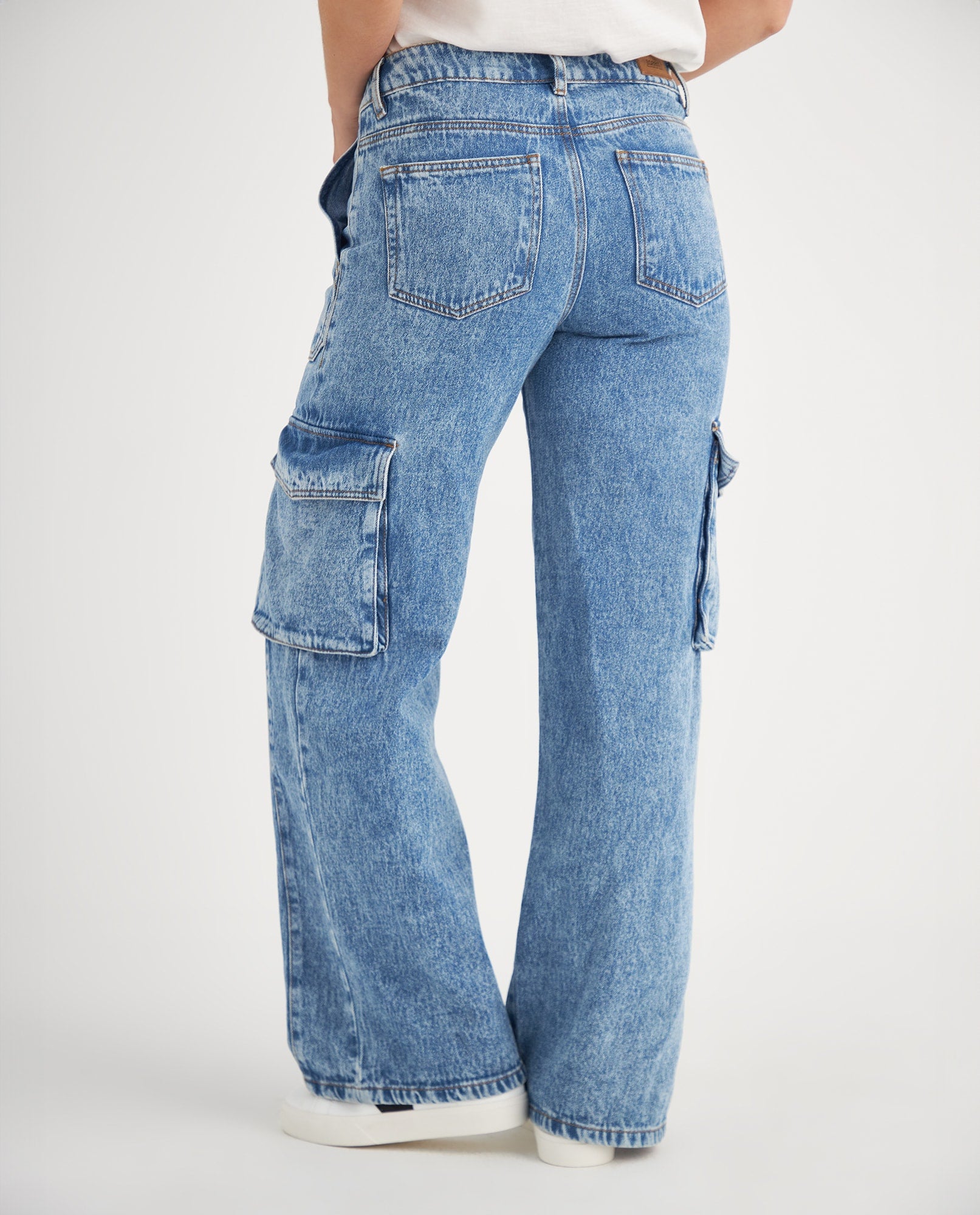 Jean tipo cargo para mujer - Azul 34_679F005_AZU174027_4