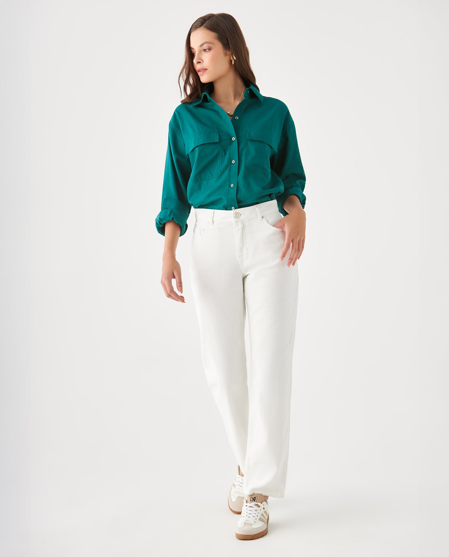 Jean tipo boyfriend para mujer - Crudo
