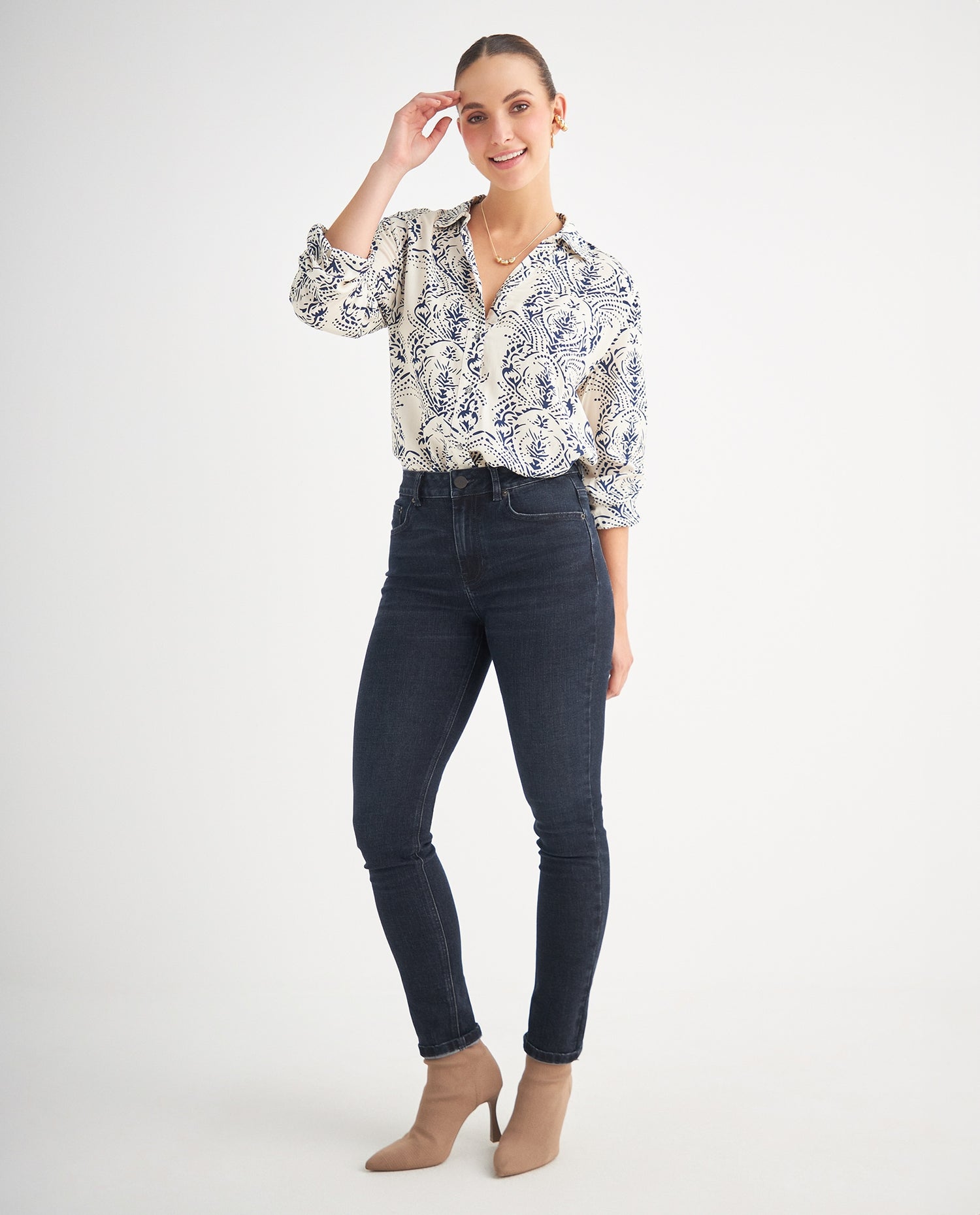 Jean Skinny fit para mujer - Azul