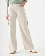 Jean Cargo tono claro para mujer - Crudo