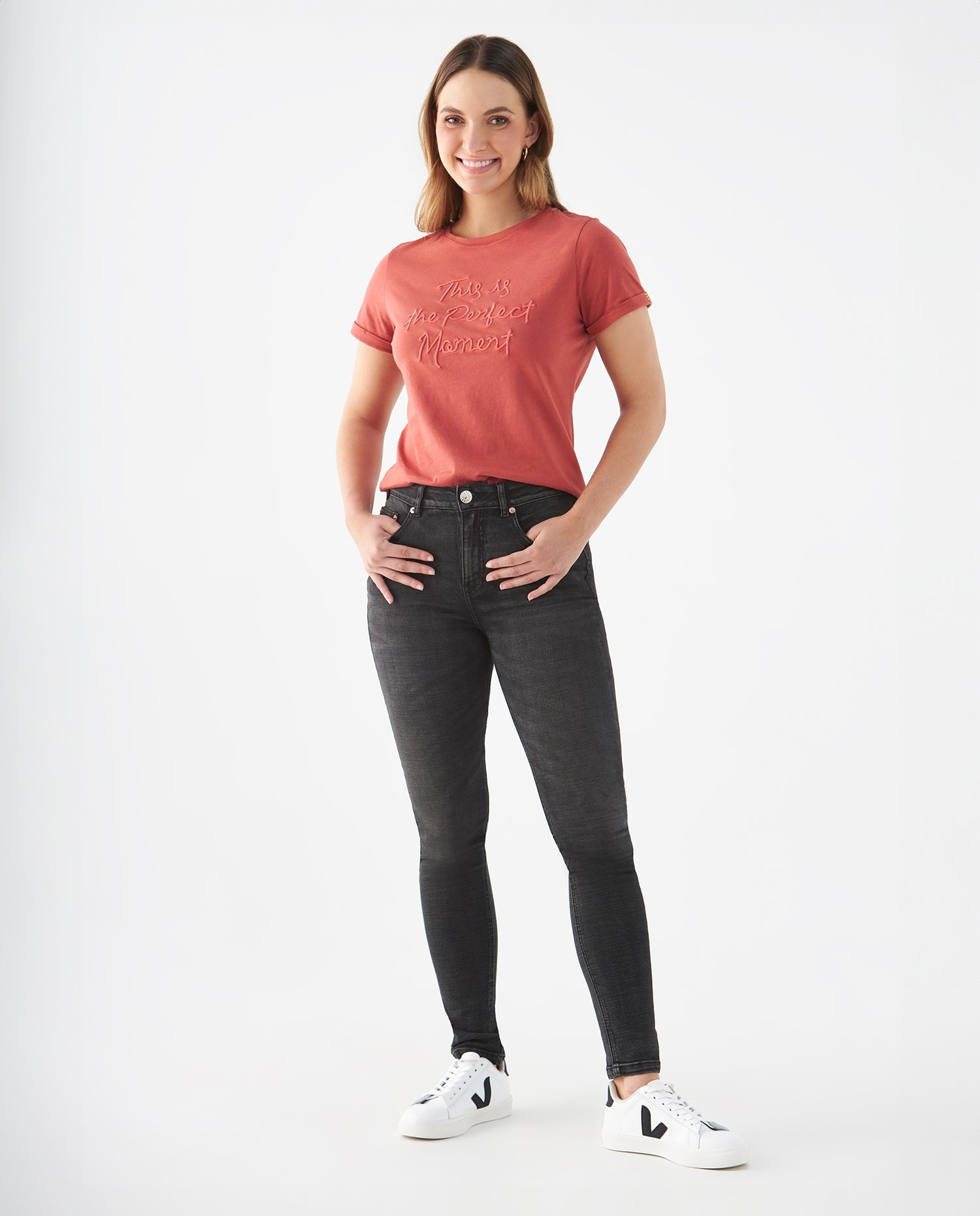 Jean Skinny negro para mujer - Negro