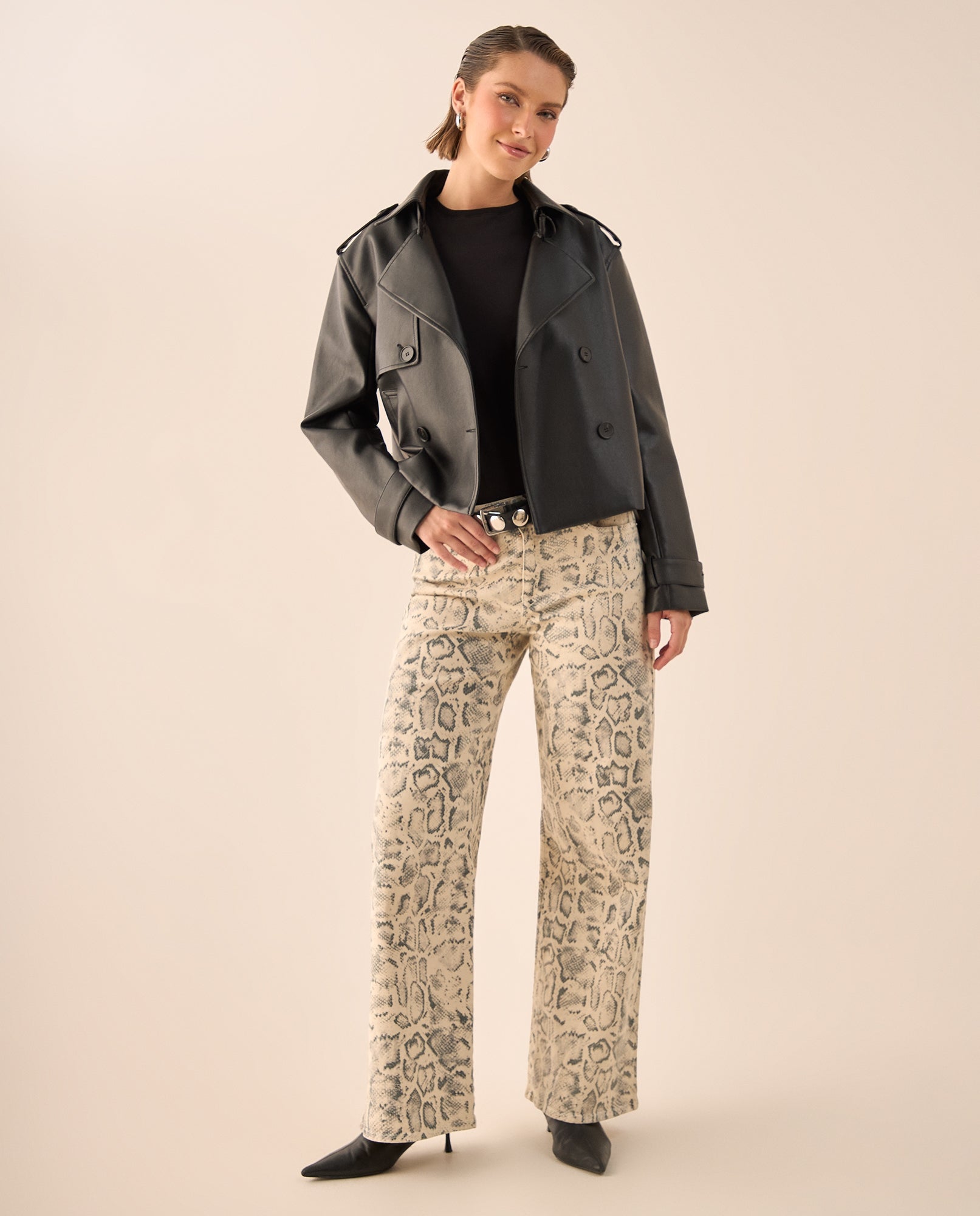 Jean Wide Leg Estampado Serpiente Beige - Gris 34_679G015_GRI163802_0