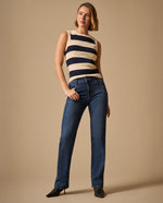 Jean Straight Azul Rivera Medio - Azul