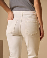 Jean Mom Blanco Tiro Alto - Blanco