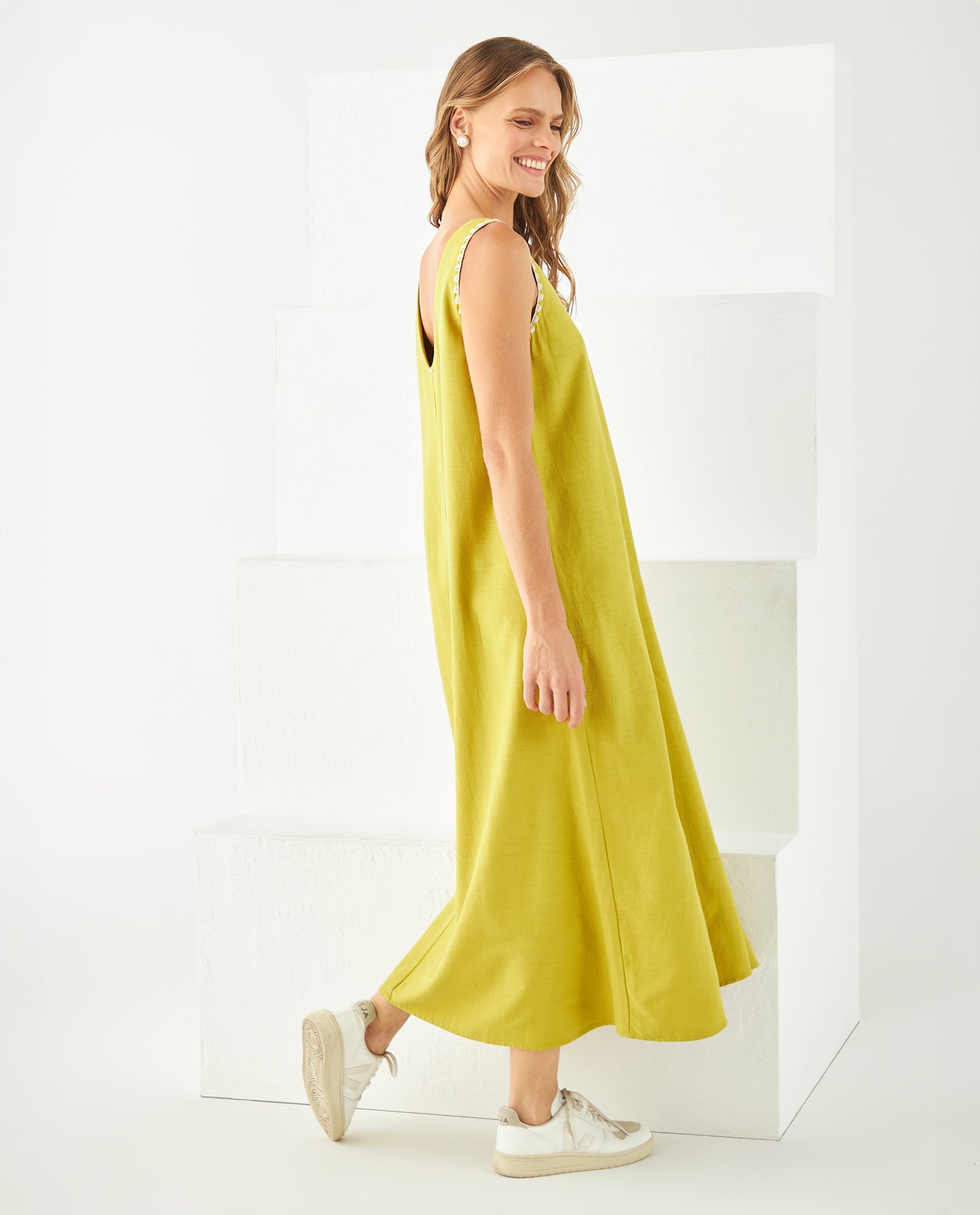 Vestido manga sisa para mujer - Verde 34_691F006_VER160541_6