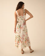 Vestido con escote recto para mujer - Verde