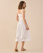 Vestido de corte recto para mujer - Blanco
