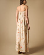 Vestido largo de tiras con silueta fluida - Blanco