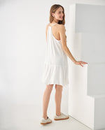 Vestido con apliques decorativos - Crudo