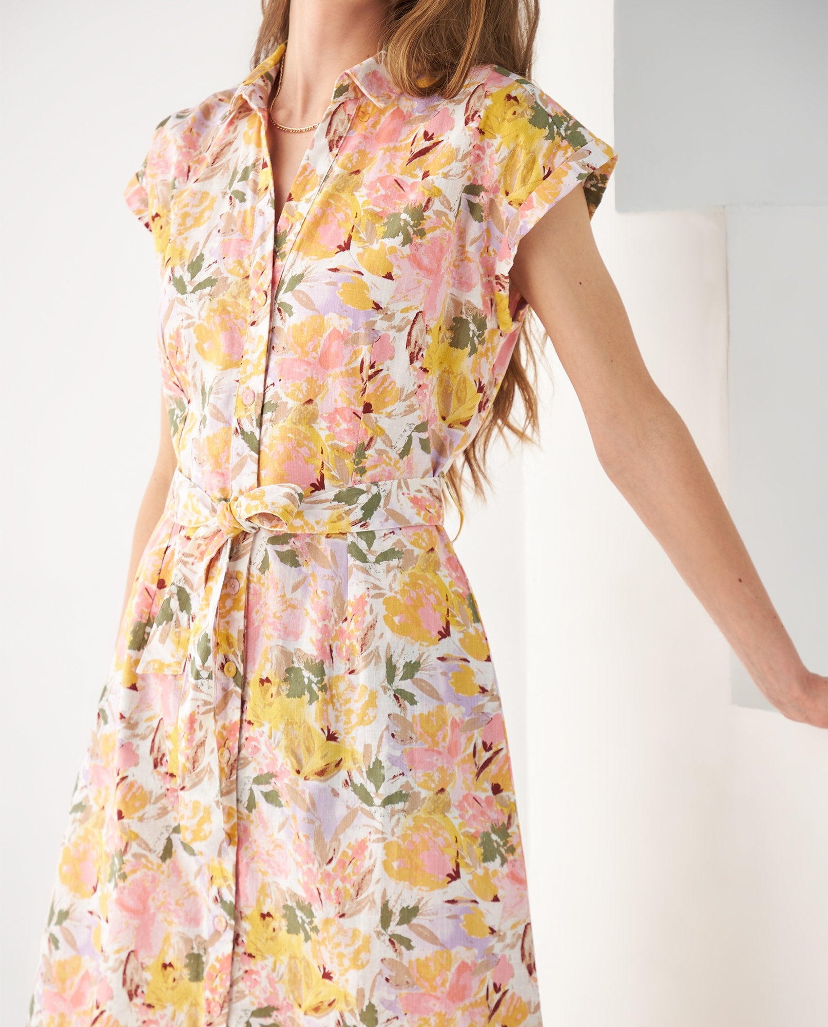 Vestido largo para mujer - Amarillo 34_692F008_AMA110510_5